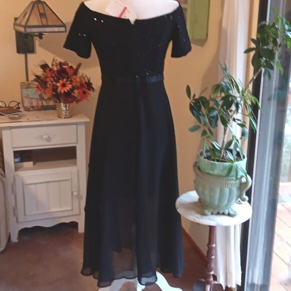 NWT Bery Love Sequined Off Shoulder Evening Dress. Whimsigoth, Dressy, Cocktail - Picture 7 of 14